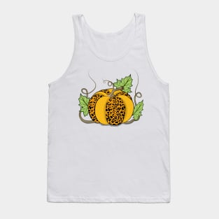 Cheetah Print Pumpkin Art Tank Top